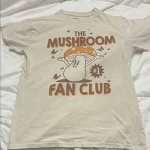 Mushroom Fan Club Kids T-Shirt - Cream